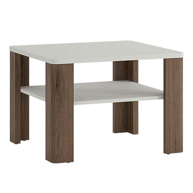 Rackhams Toronto Coffee Table with shelf - White - White - 67 - image 1