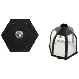 Rackhams Outdoor Garden Solar Post Lamp Sensor Light LED Lantern Bollard Pathway Torch Light 1.77m Tall - thumbnail 5