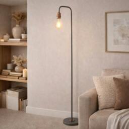 Rackhams Vitor Industrial Copper Floor Lamp - thumbnail 2