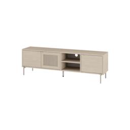 "Rackhams Modern 164cm TV Stand Unit Up to 55"" TVs with 3 Soft-Close Doors, 2 Open Shelves Storage, Laser-Cut Pattern, Sonoma Oak - Sonoma Oak" - thumbnail 2
