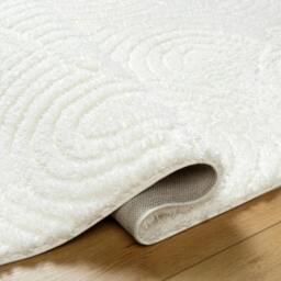Rackhams Nomadic-Shaggy Ivory Modern Graphic Soft Plush Pile Rug - 160 x 213 cm - thumbnail 4