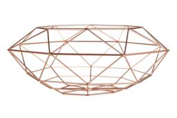 Rackhams Vertex Copper Finish Wide Fruit Basket