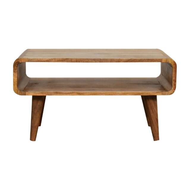 Rackhams Solid Wood Open Oak-ish Media Unit - image 1