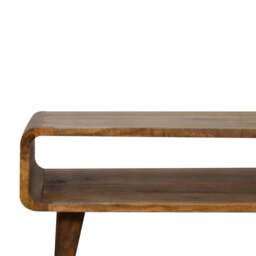 Rackhams Solid Wood Open Oak-ish Media Unit - thumbnail 4