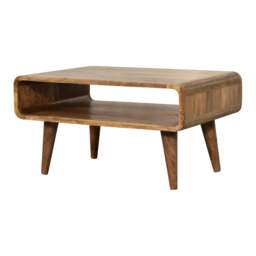 Rackhams Solid Wood Open Oak-ish Media Unit - thumbnail 2