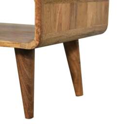 Rackhams Solid Wood Open Oak-ish Media Unit - thumbnail 5