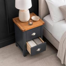 Rackhams Set of 2 Dunkeld Spacious 2-Drawer Bedside Cabinets - thumbnail 4