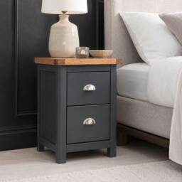 Rackhams Set of 2 Dunkeld Spacious 2-Drawer Bedside Cabinets - thumbnail 3