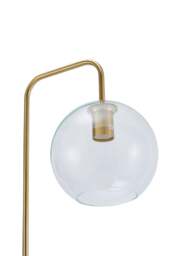 Rackhams Modern Arched Arm Floor Lamp - Gold - One Size - thumbnail 6