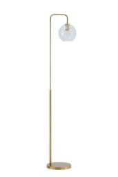 Rackhams Modern Arched Arm Floor Lamp - Gold - One Size - thumbnail 5