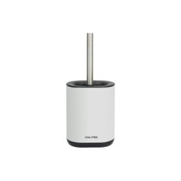 Rackhams Toilet Brush Flexible Silicon Bristles and Brush Head With Handle White - 1 - White - TPR/Stainless Steel