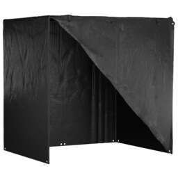 Rackhams Swing Bench Covers 2 pcs 12 Eyelets 220x177x220 cm Polyethylene - Black - PE (Polyethylene), aluminium - thumbnail 3