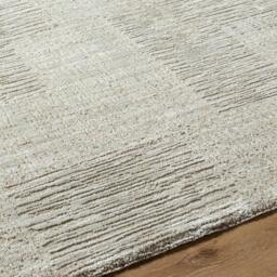 Rackhams Masterpiece-Modern Beige Grey Graphic Fringe Rug - 200 x 290 cm - thumbnail 3