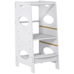Rackhams Kids Step Stool Toddler Kitchen Stool w/ Adjustable Standing Platform - thumbnail 2