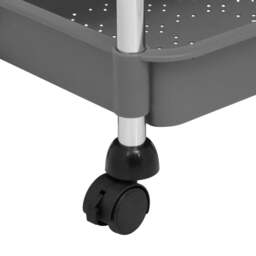 Rackhams 5-Tier Kitchen Trolley Grey 42x29x128 cm Iron and ABS - thumbnail 6