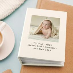 Rackhams Personalised Photo Album With Sleeves - Plastic - h16.7 x w12.5 x d5.7cm - thumbnail 3