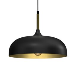Rackhams Pendant Lamp Lincoln Black/Gold 1XE27 35cm - thumbnail 3
