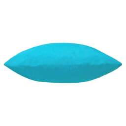 Rackhams Plain Outdoor Cushion Cover - Aqua Blue - One Size - Aqua Blue - 100% Polyester - thumbnail 2