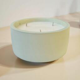 Rackhams Concrete Round Candle - 3 Wick - Sage Green or Terracotta - Terracotta - Enchanted Forest - thumbnail 5