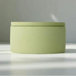 Rackhams Concrete Round Candle - 3 Wick - Sage Green or Terracotta - Terracotta - Enchanted Forest - thumbnail 3