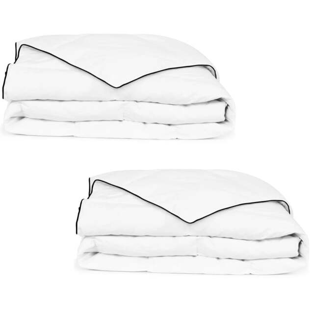 Rackhams Winter Down Duvet 2 pcs 140x200 cm - Microfibre cover with duck feather & down filling