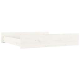 Rackhams Bed Drawers 2 pcs White Solid Wood Pine - thumbnail 3