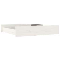 Rackhams Bed Drawers 2 pcs White Solid Wood Pine - thumbnail 6