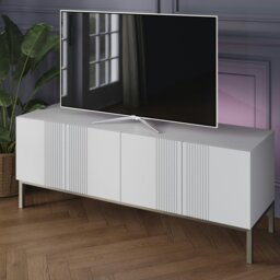 Rackhams Frank Olsen Iona 1500 Tv Cabinet - White - thumbnail 3