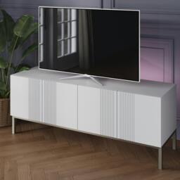 Rackhams Frank Olsen Iona 1500 Tv Cabinet - White - thumbnail 1