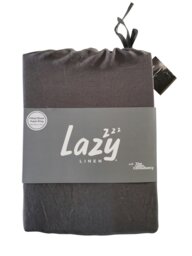 Rackhams 'Pure Washed Linen' Fitted Sheet - Charcoal - Single - thumbnail 3