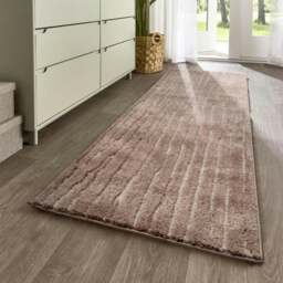 Rackhams Natural Woodgrain Look Rug - Beige & Cream - 120X170 cm - thumbnail 6
