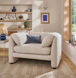 Rackhams Carter Armchair, Boucle Cream - thumbnail 2