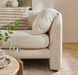 Rackhams Carter Armchair, Boucle Cream - thumbnail 4