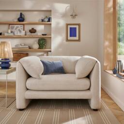 Rackhams Carter Armchair, Boucle Cream