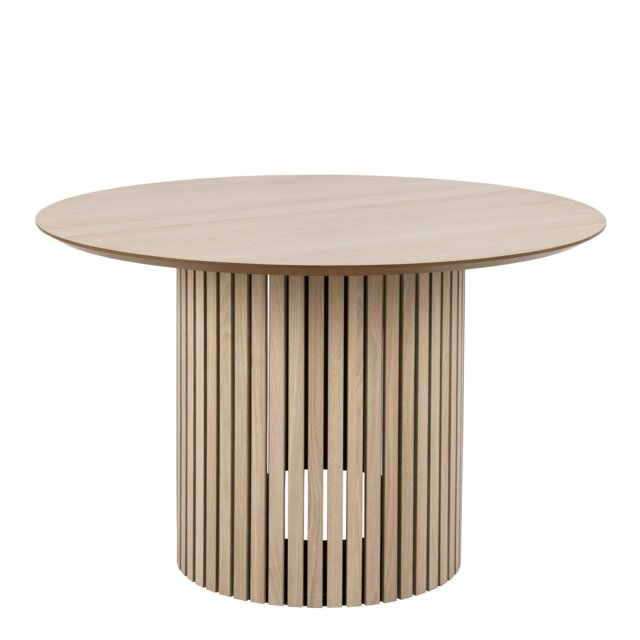 Rackhams Linley Round Dining Table in White Oak - Brown - No - Brown - image 1