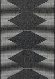 Rackhams Eagean-Global Black Grey Cream Charcoal In- & Outdoor Rug - 200 x 275 cm - thumbnail 2