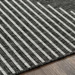Rackhams Eagean-Global Black Grey Cream Charcoal In- & Outdoor Rug - 200 x 275 cm - thumbnail 3