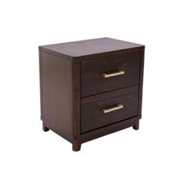 Rackhams Grotti 2 Drawer  Bedside Table - Natural - thumbnail 4
