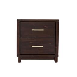 Rackhams Grotti 2 Drawer  Bedside Table - Natural - thumbnail 5