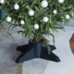 Rackhams Christmas Tree Stand Green 55.5x55.5x15 cm - Green - Plastic