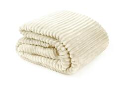Rackhams Dakota Fleece Cream Throw 140x180cm