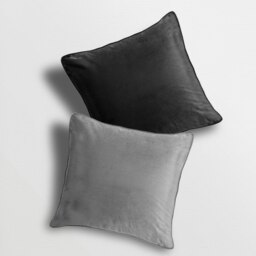 Rackhams Matte Velvet Soft Plain Reversible Scatter Cushion - 43cm x 43cm - Dusky Sage - thumbnail 4