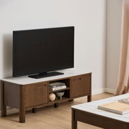 Rackhams Southampton TV Unit 2 Doors 1 Shelf in Ceramic Cream - 1 - thumbnail 5