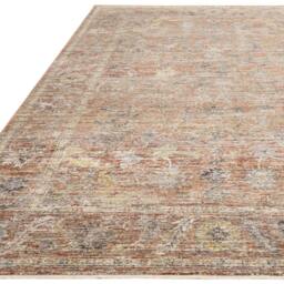 Rackhams Jasper JA05 Traditional Terracotta Rug - 80x160cm - thumbnail 3