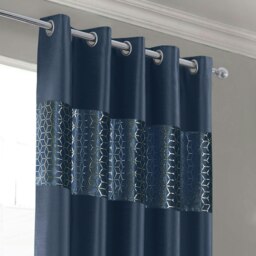 Rackhams Vera Faux Silk Crushed Velvet Ready Made Eyelet Curtains - 168cm x 228cm - Blush - thumbnail 2