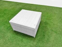 Rackhams 7 Seater Outdoor Reclining Chair Love Sofa Set Rattan Garden Furniture Set with Square Coffee Table Footstool Light Grey - thumbnail 2