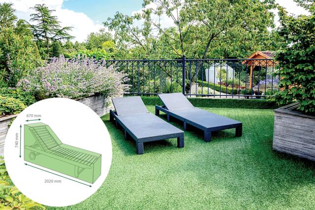 Rackhams Home and Garden Water Resistant Sun lounger Cover