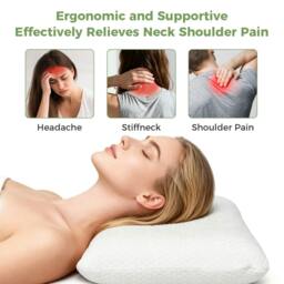 Rackhams Pillows 2 Pack Cooling Gel Memory Foam Bounce Back for Neck Shoulder Back - thumbnail 5