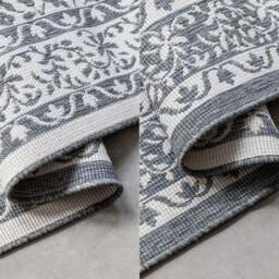 Rackhams Meekly Indoor & Outdoor Reversible Grey Rug - 120X170 cm - thumbnail 3