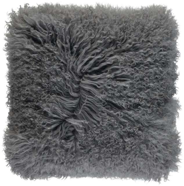 Rackhams Curly Cushion - 40x40 cm - Steel - image 1
